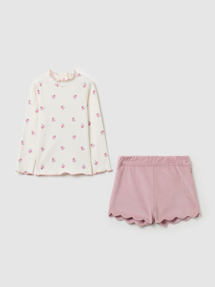 Set top a collo alto e shorts_0