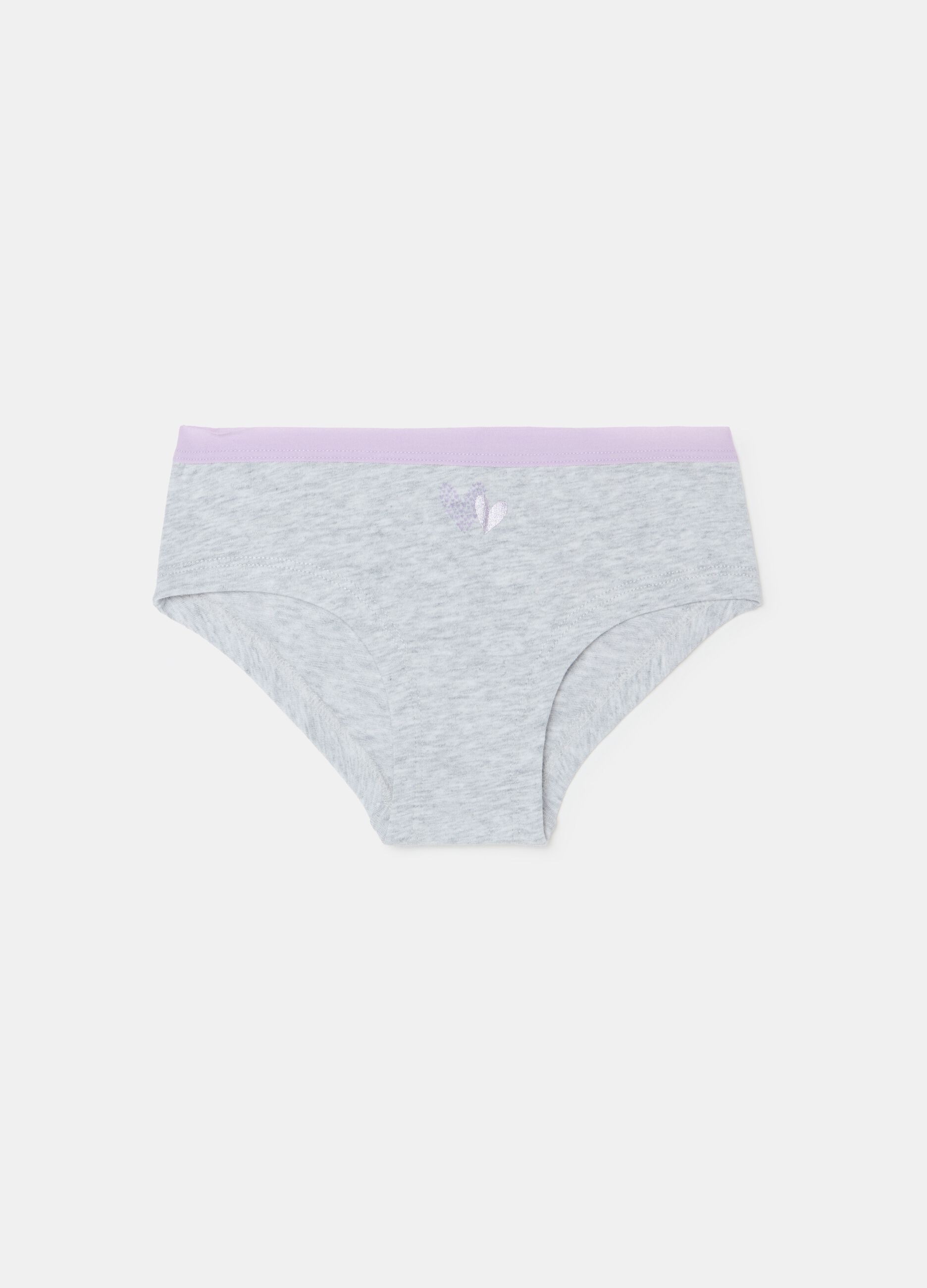 Organic cotton French knickers with print