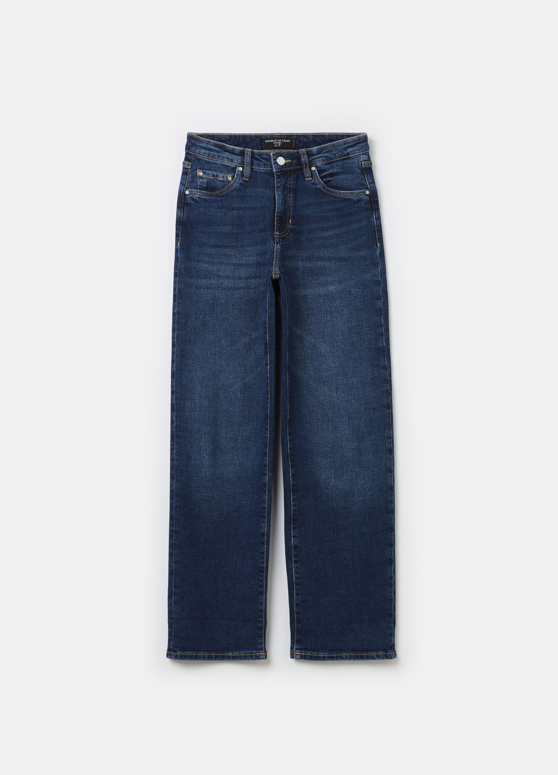 Straight-fit stretch jeans