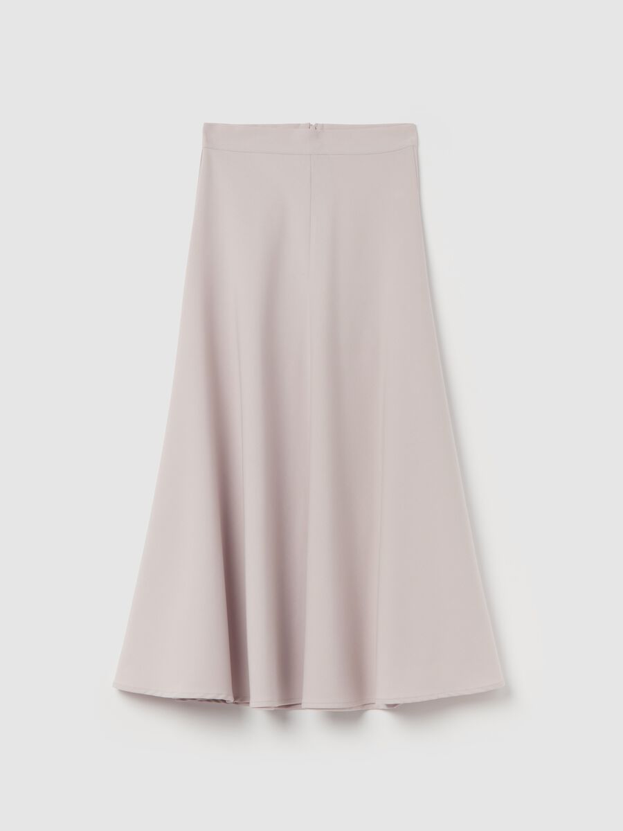 Full midi skirt with high waist_0