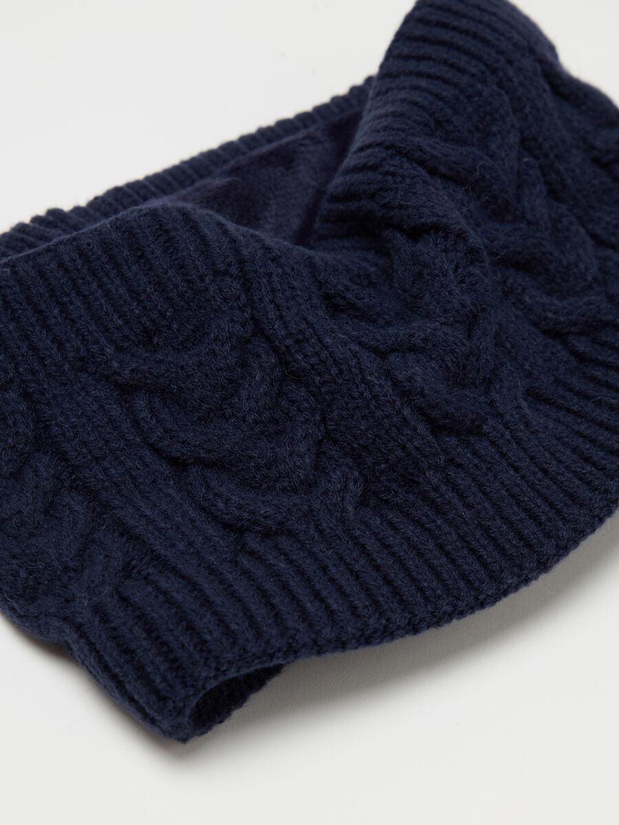 Cable knit neck warmer_1