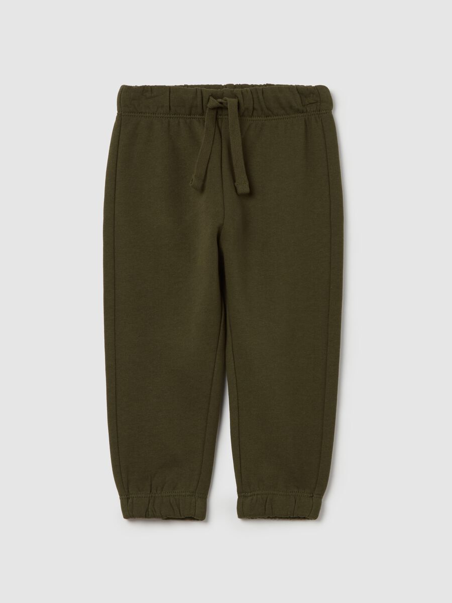 Fleece joggers with drawstring_0