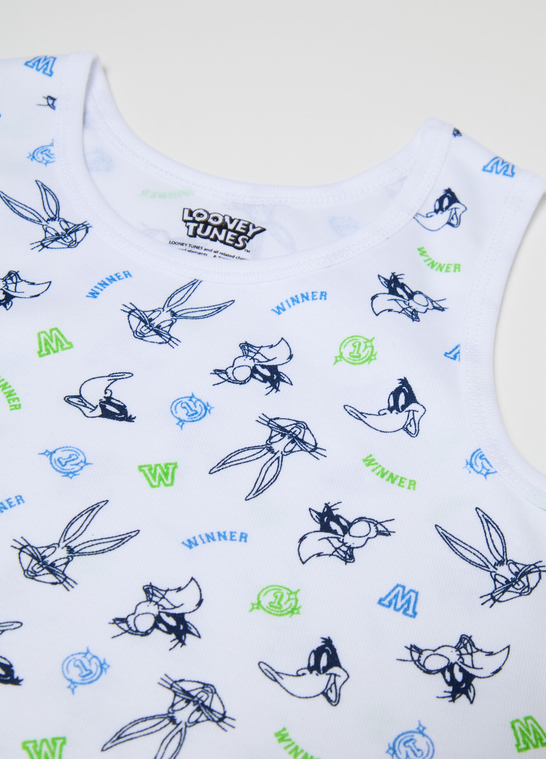 Two-pack racerback vests with Bugs Bunny print