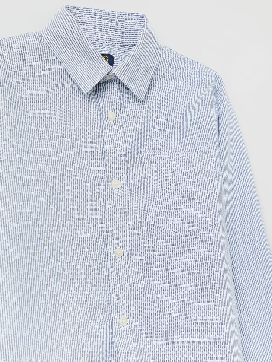 Striped oxford cotton shirt_2
