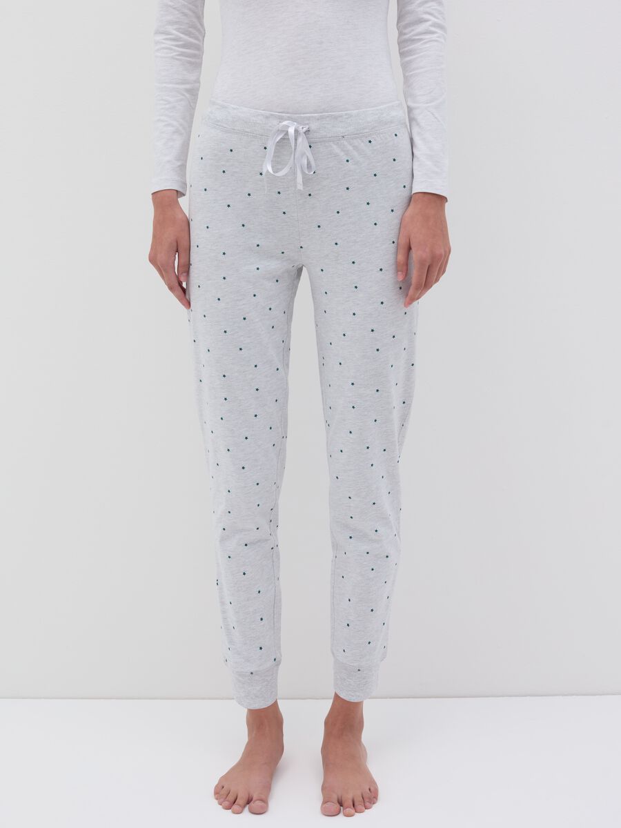 Pyjama trousers with polka dots_1