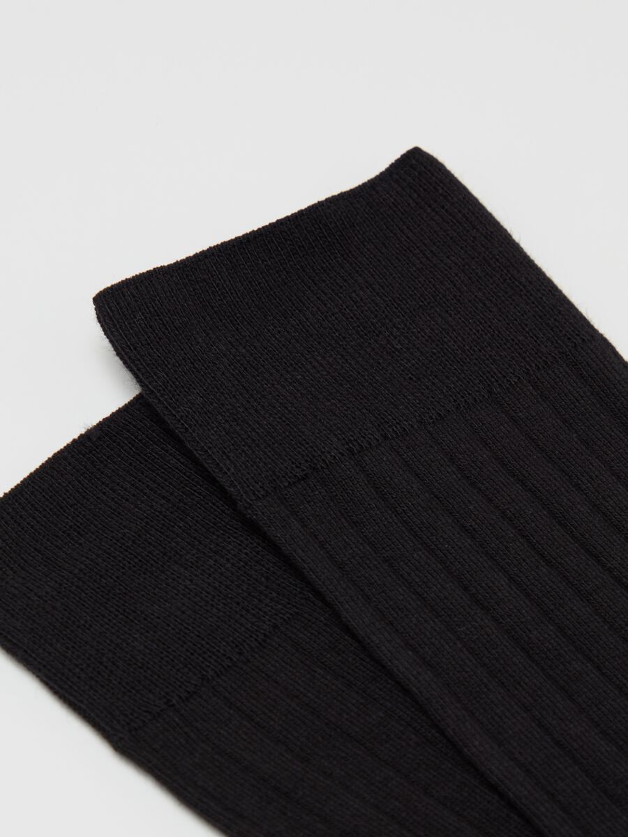 Midi socks with flat ribbing_1