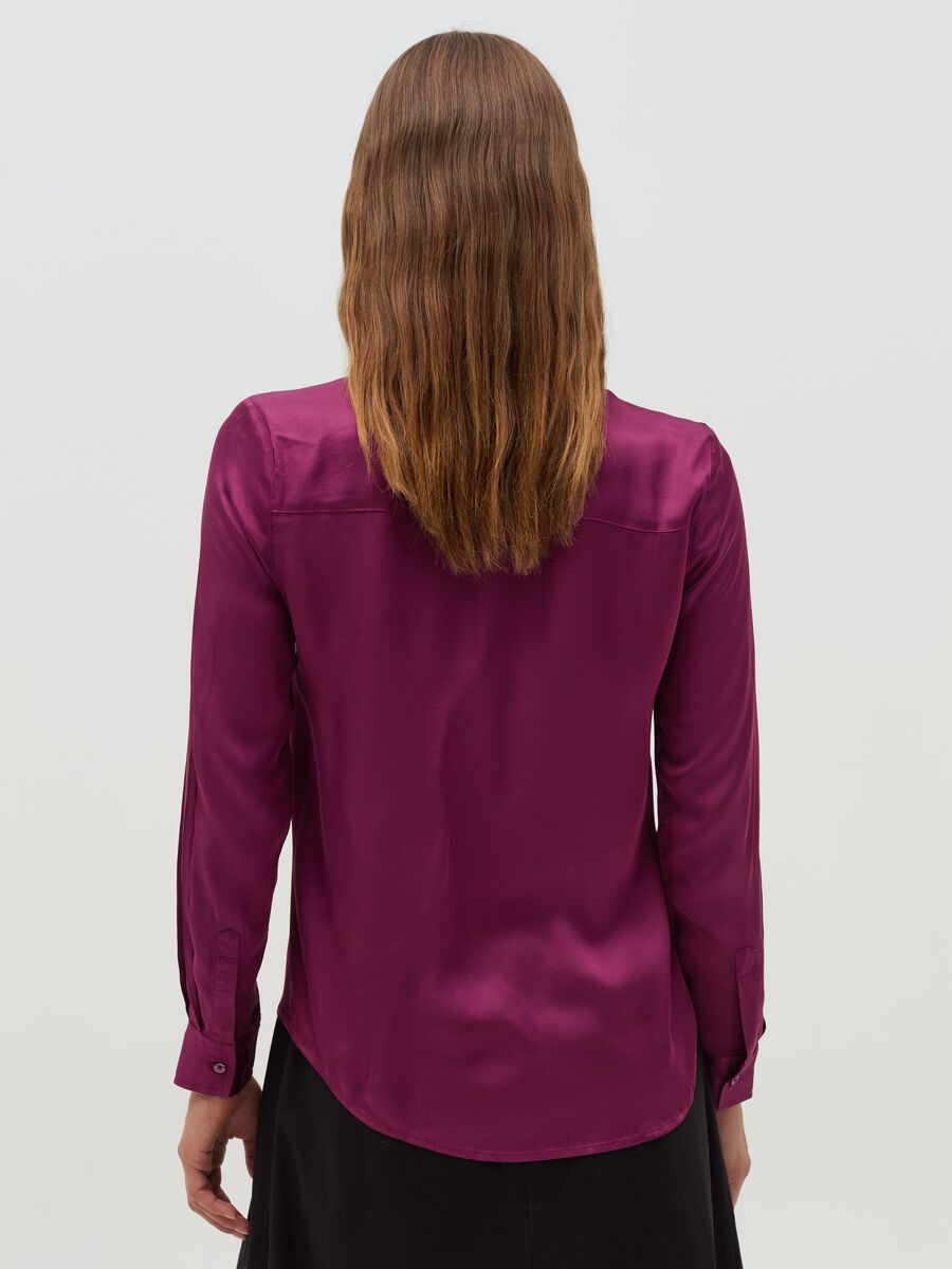 Solid colour viscose shirt_2