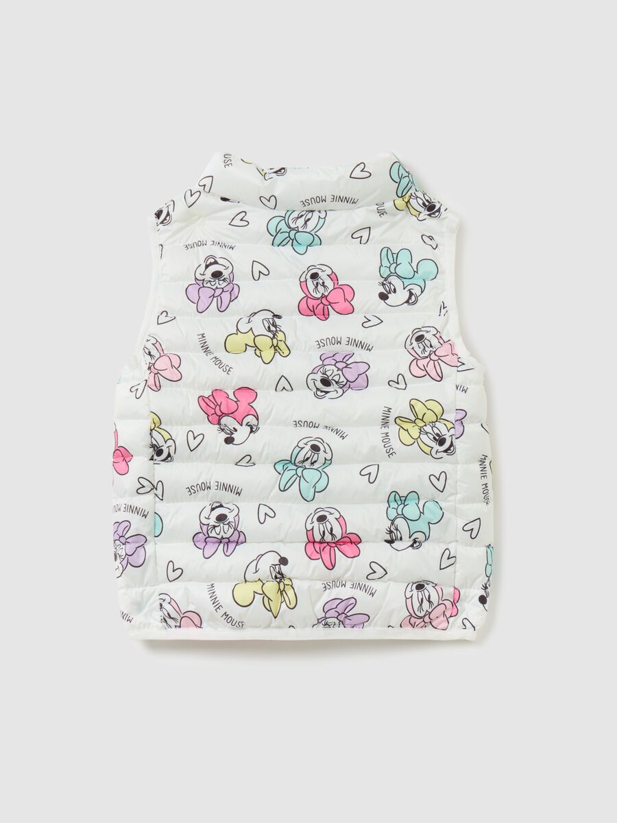 Padded gilet with Minnie Mouse print_1