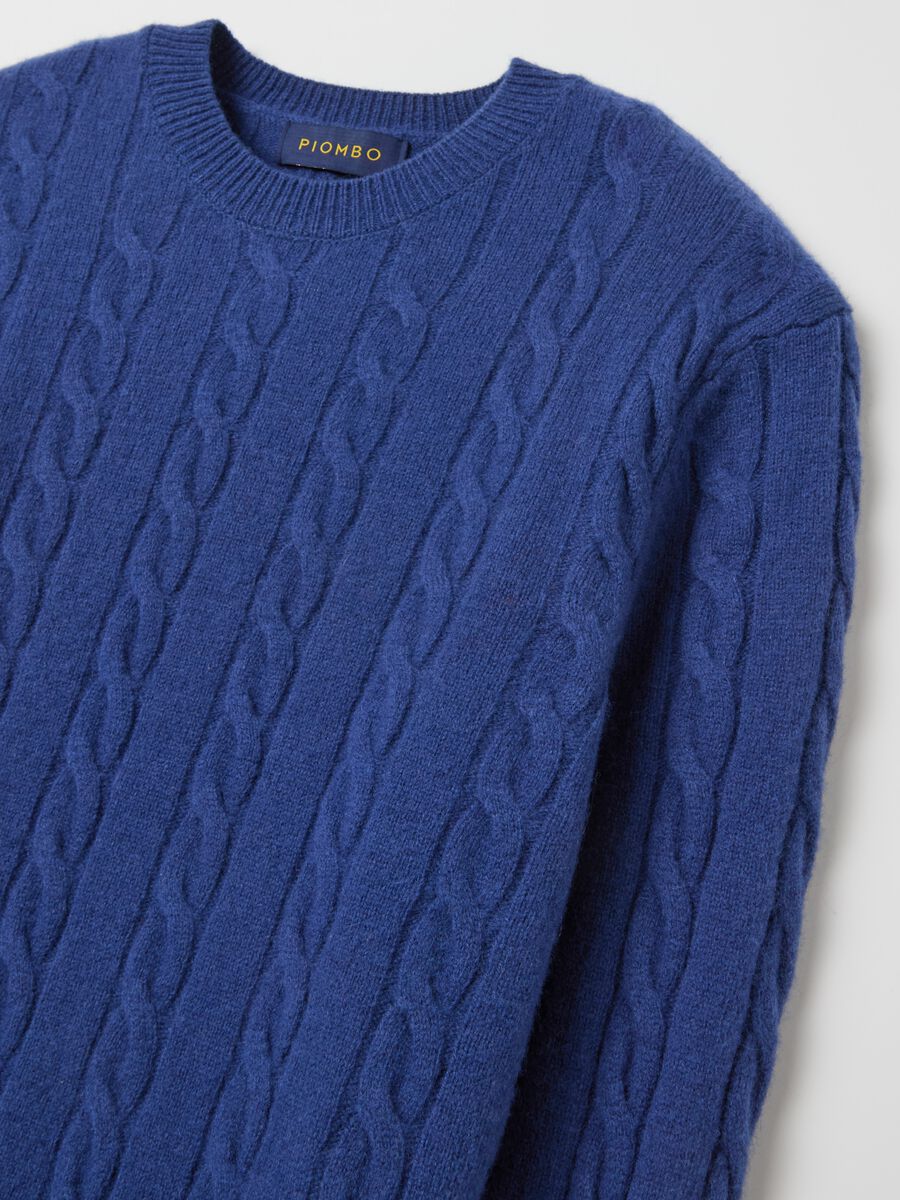 Pullover in cable-knit lambswool_5