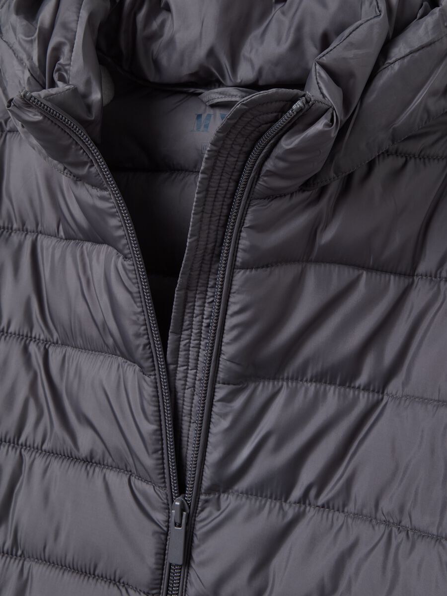 Curvy long down jacket with hood_5