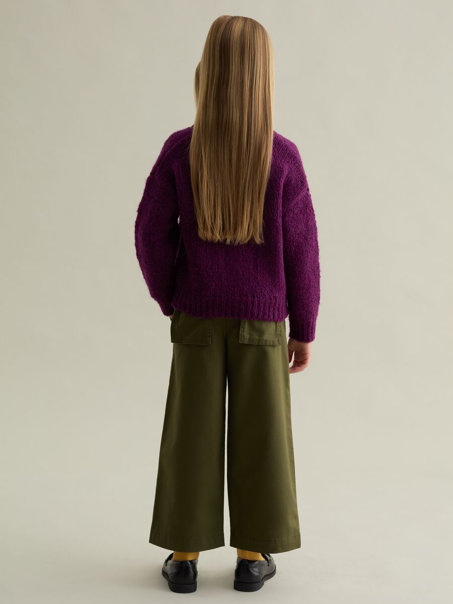 Wide-leg trousers in cotton and Lyocell_1