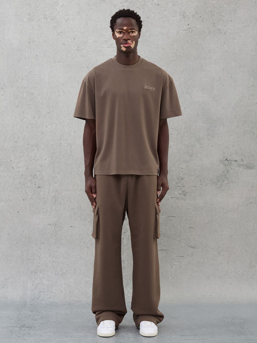 Cargo Sweatpants Cappuccino Brown_3