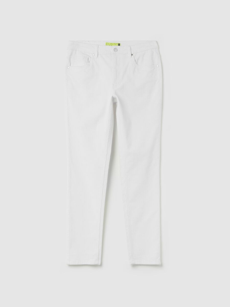 Trousers with five pockets in corduroy_4