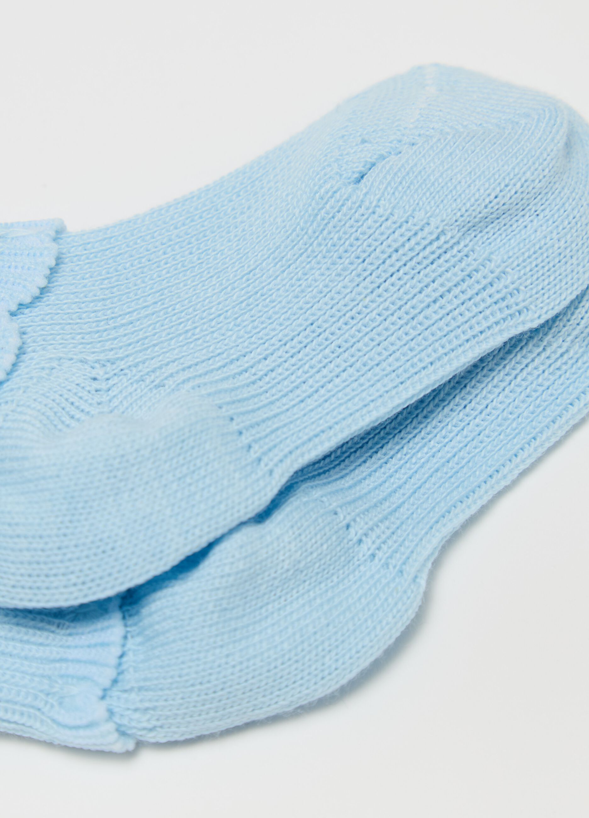 Two-pack socks with fold