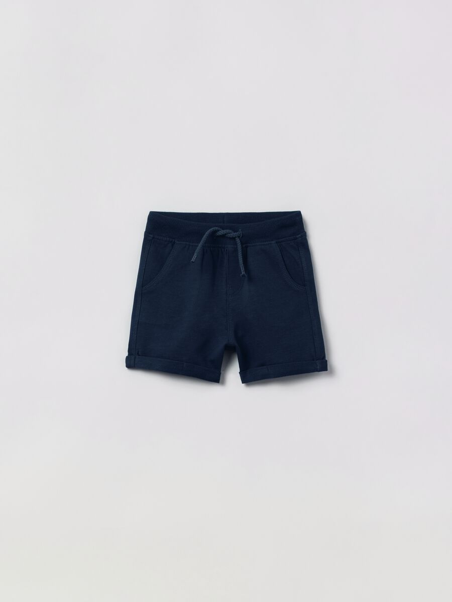 Shorts in French Terry with drawstring_0