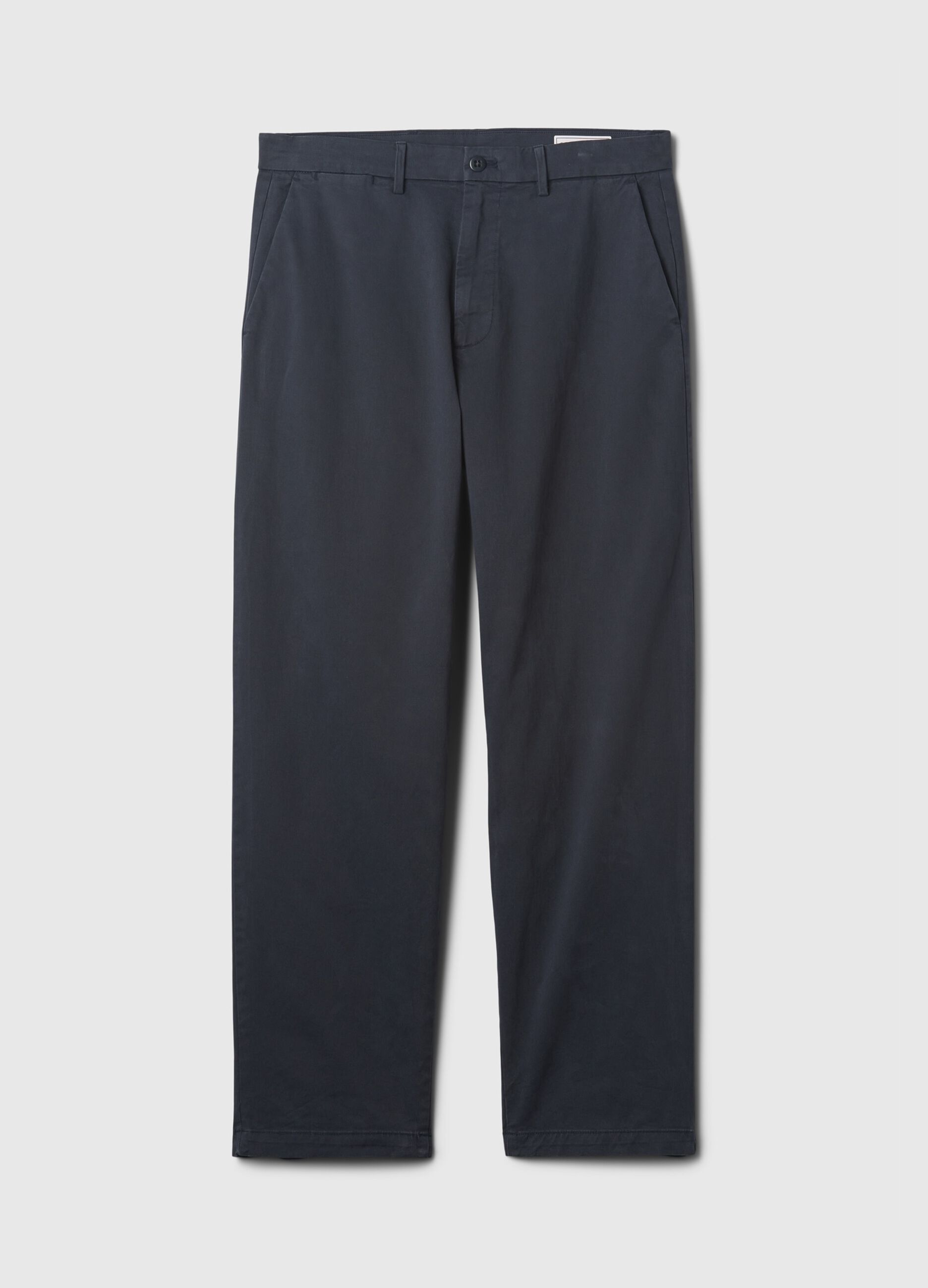 Baggy-fit trousers in stretch cotton