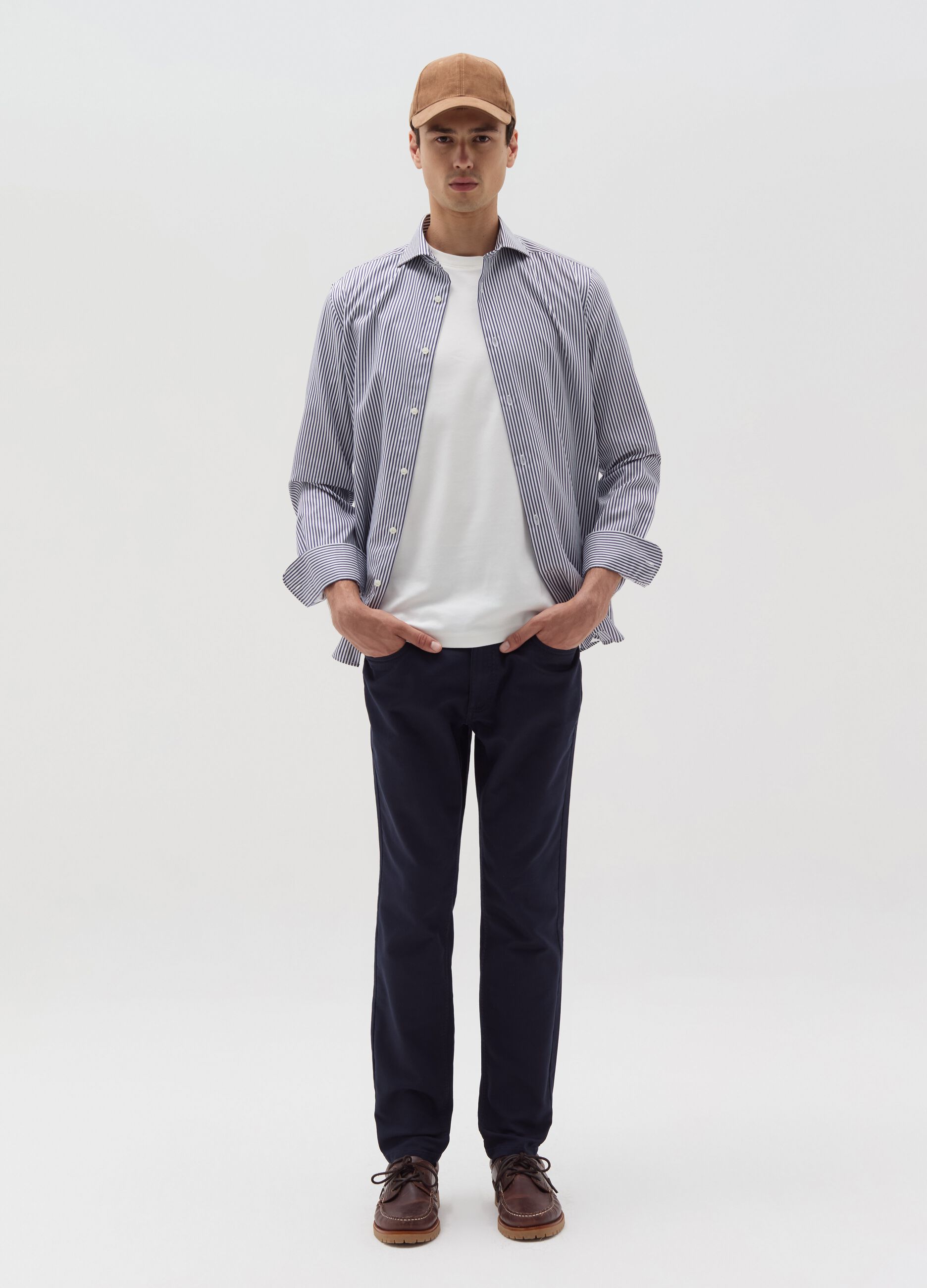 Five-pocket slim-fit trousers