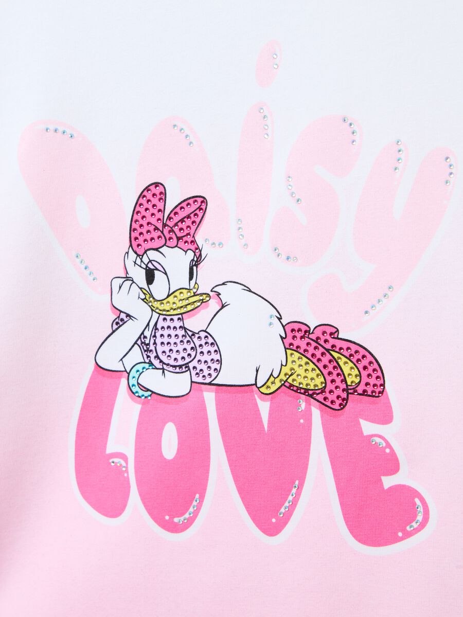 T-shirt with diamantés and Daisy Duck print_2