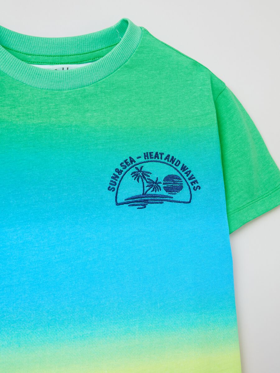 T-shirt Dip Dye con ricamo Grand&Hills_2