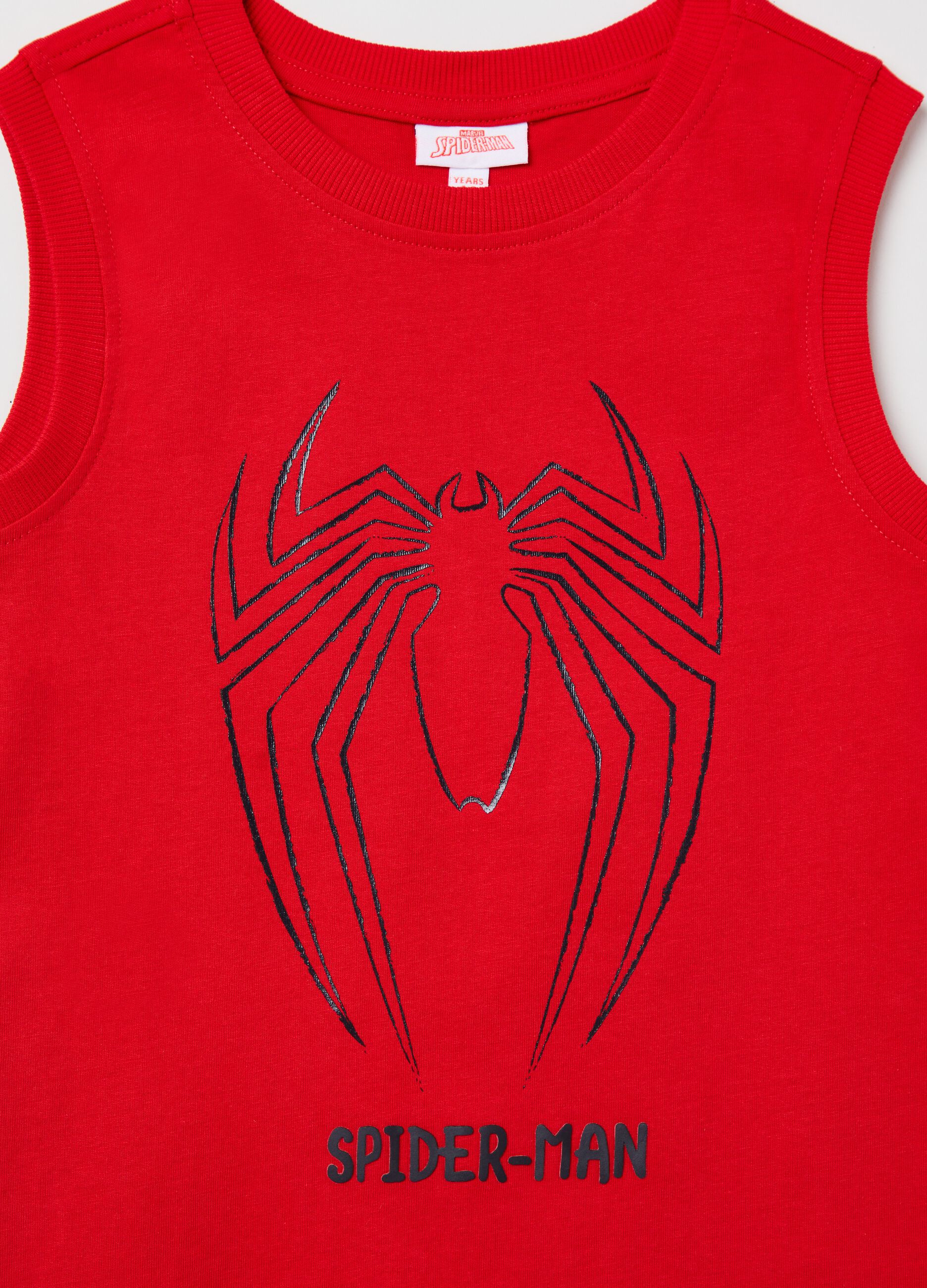 Racerback vest with Marvel Spider-Man print