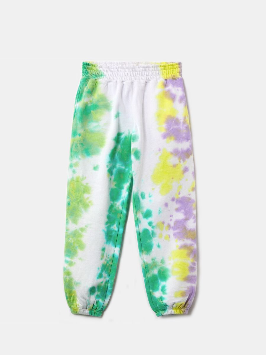 Fleece Tie Dye joggers_3