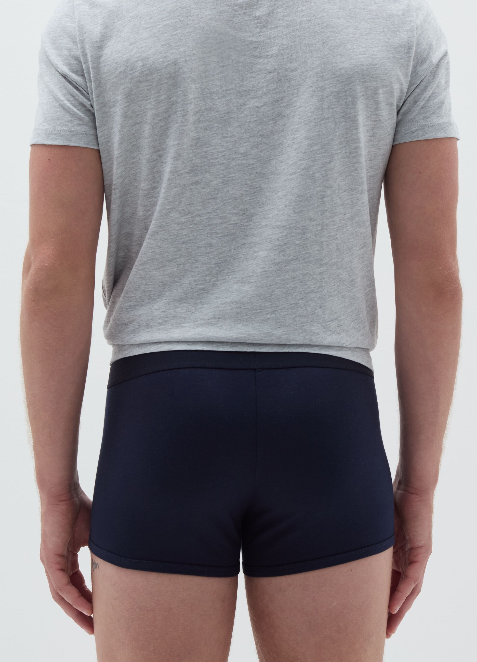 Three-pack boxer shorts with contrasting piping