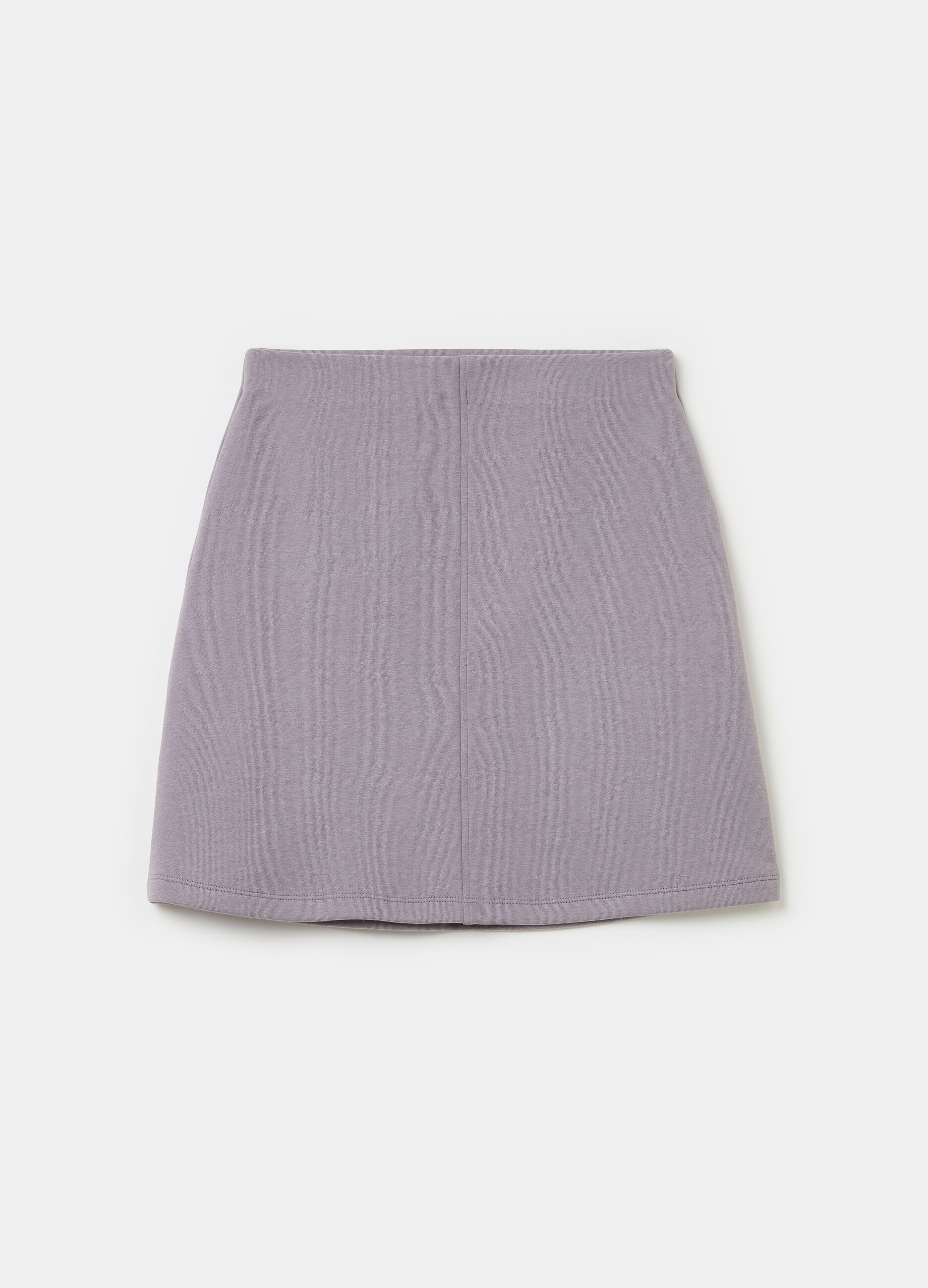 Essential high-rise miniskirt in fleece