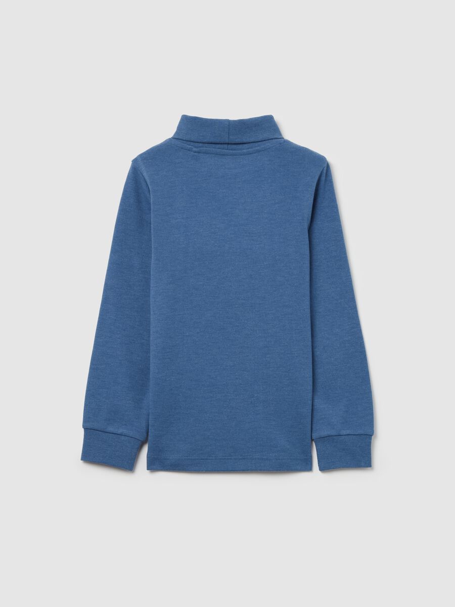 Long-sleeved T-shirt with high neck_1