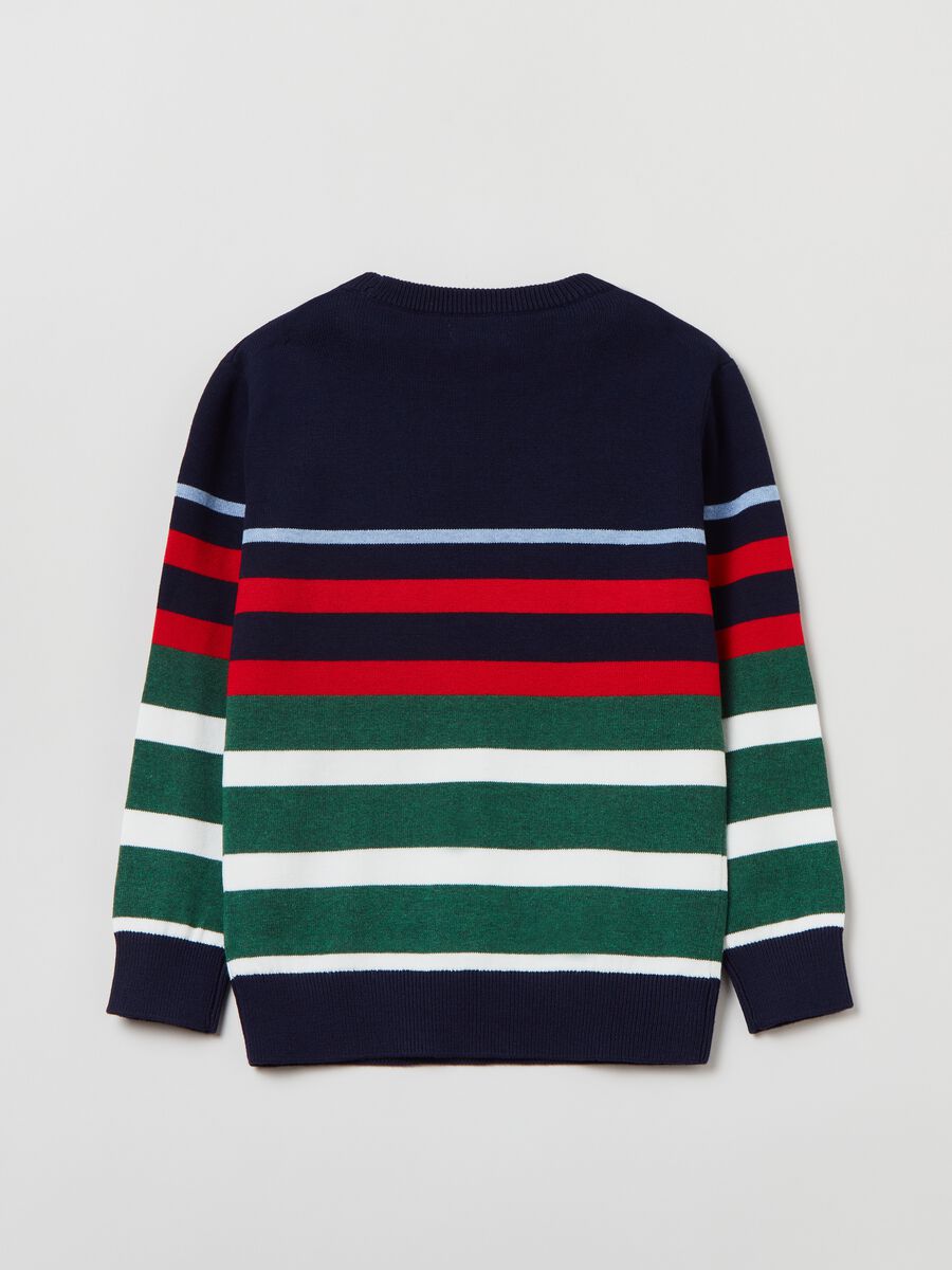 Striped knitted pullover_2