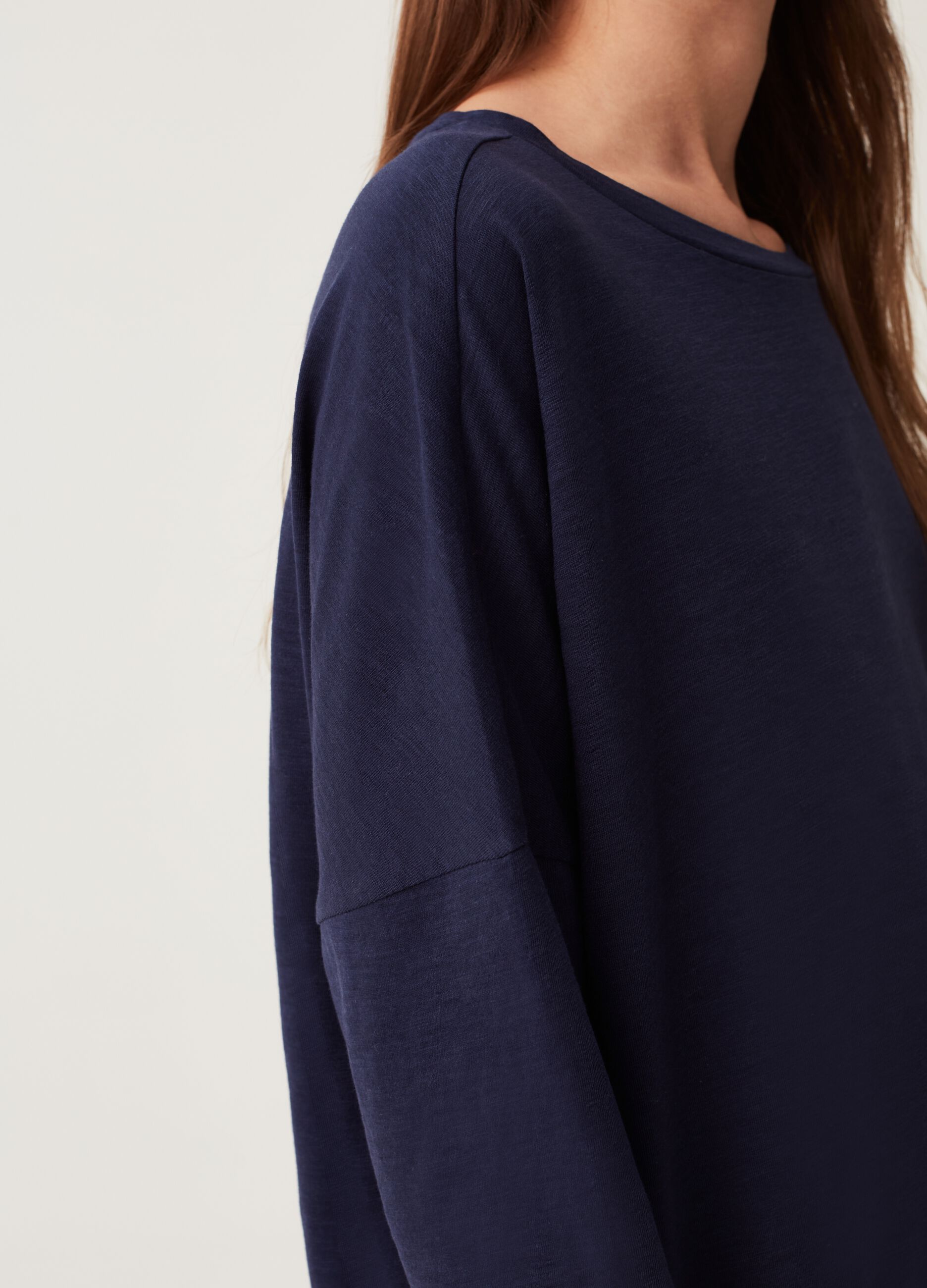 Sykooria Womens Shirt XL Blue Lounge Wear Soft Long Sleeve Velour A14