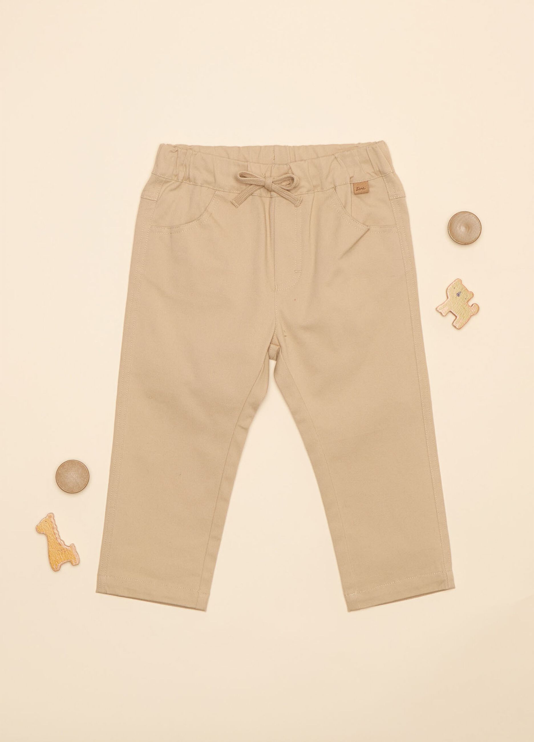 Pantaloni in twill di cotone stretch