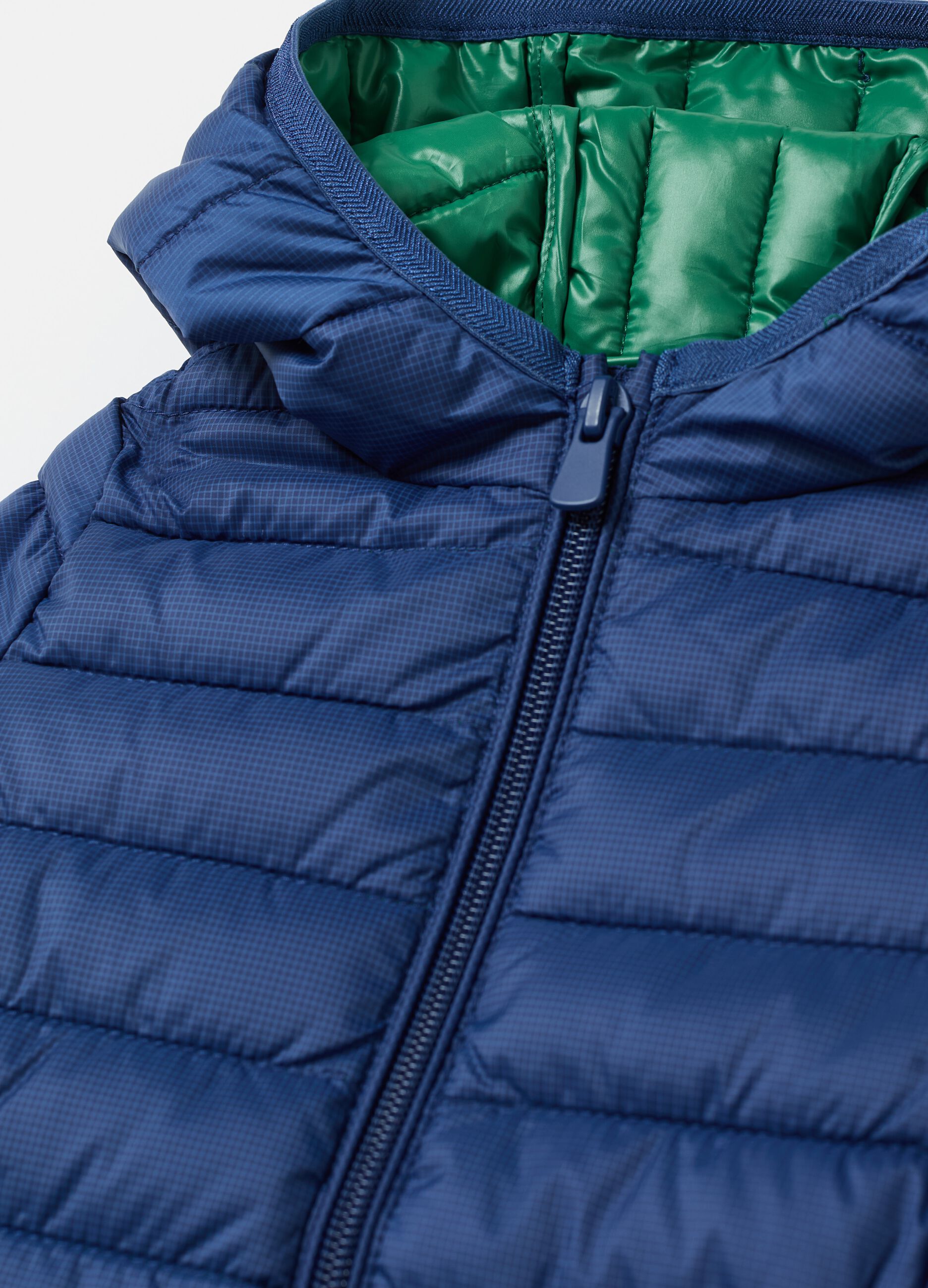 Ultralight down jacket with ripstop weave