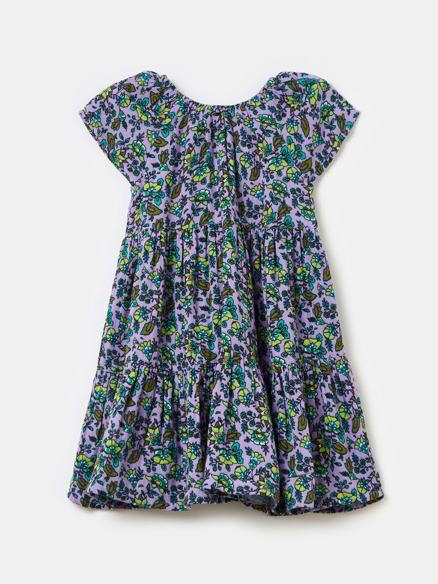 Cotton dress with floral pattern_1