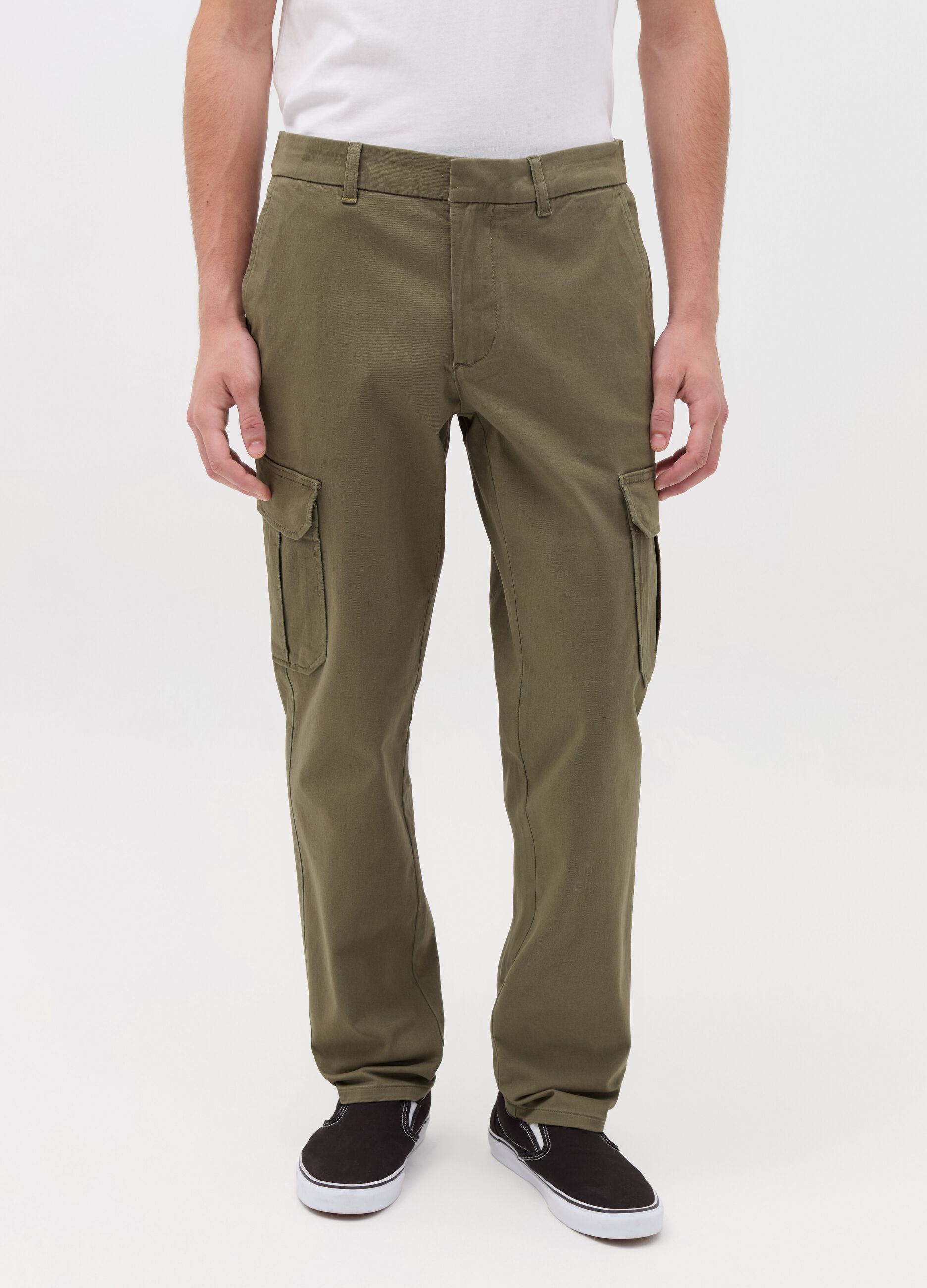 Slim-fit cargo trousers