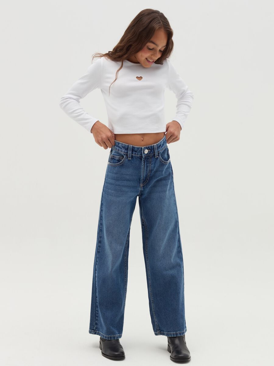 Wide-leg jeans with five pockets_0