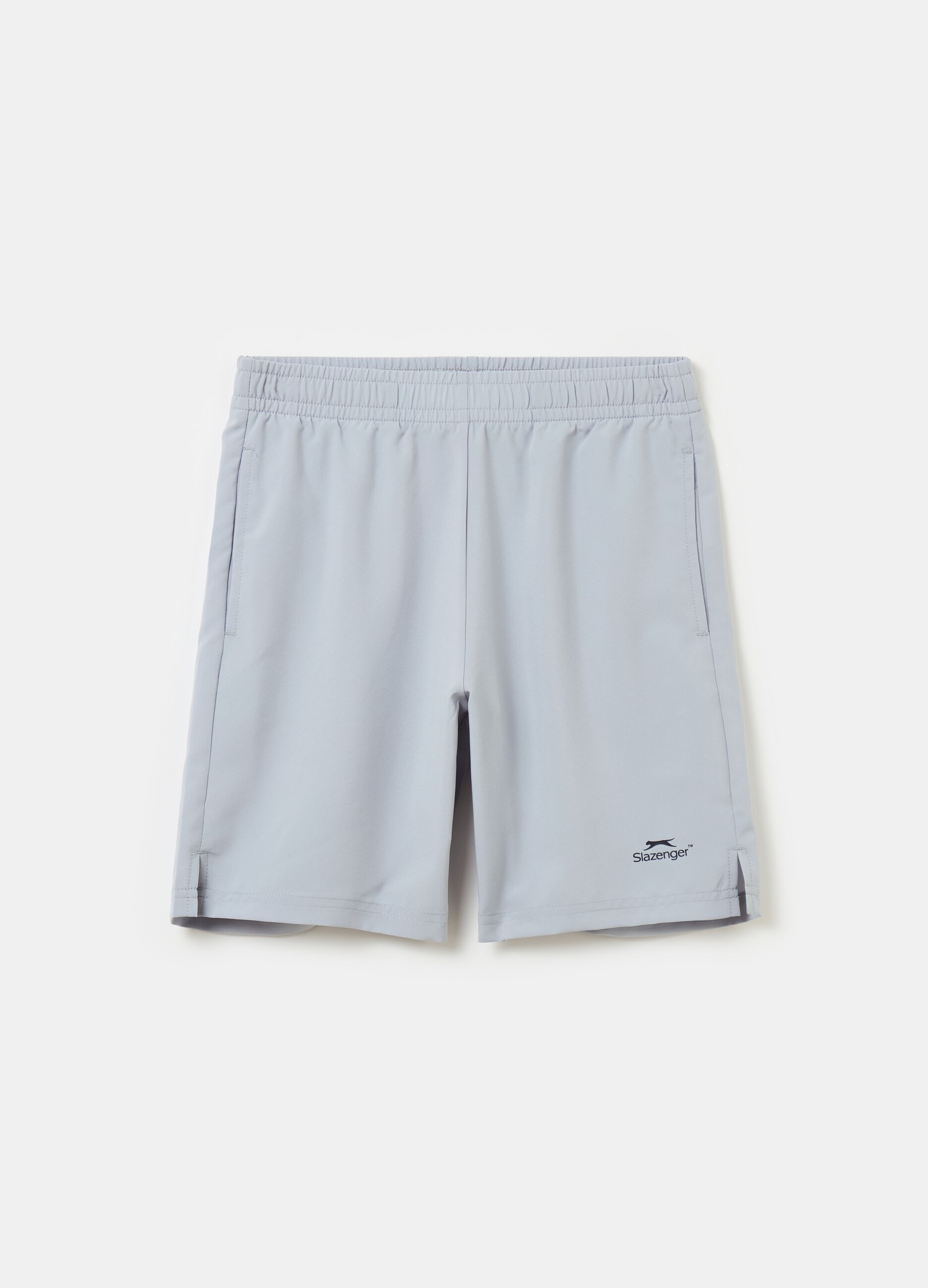 Quick-dry Bermuda tennis shorts with Slazenger print