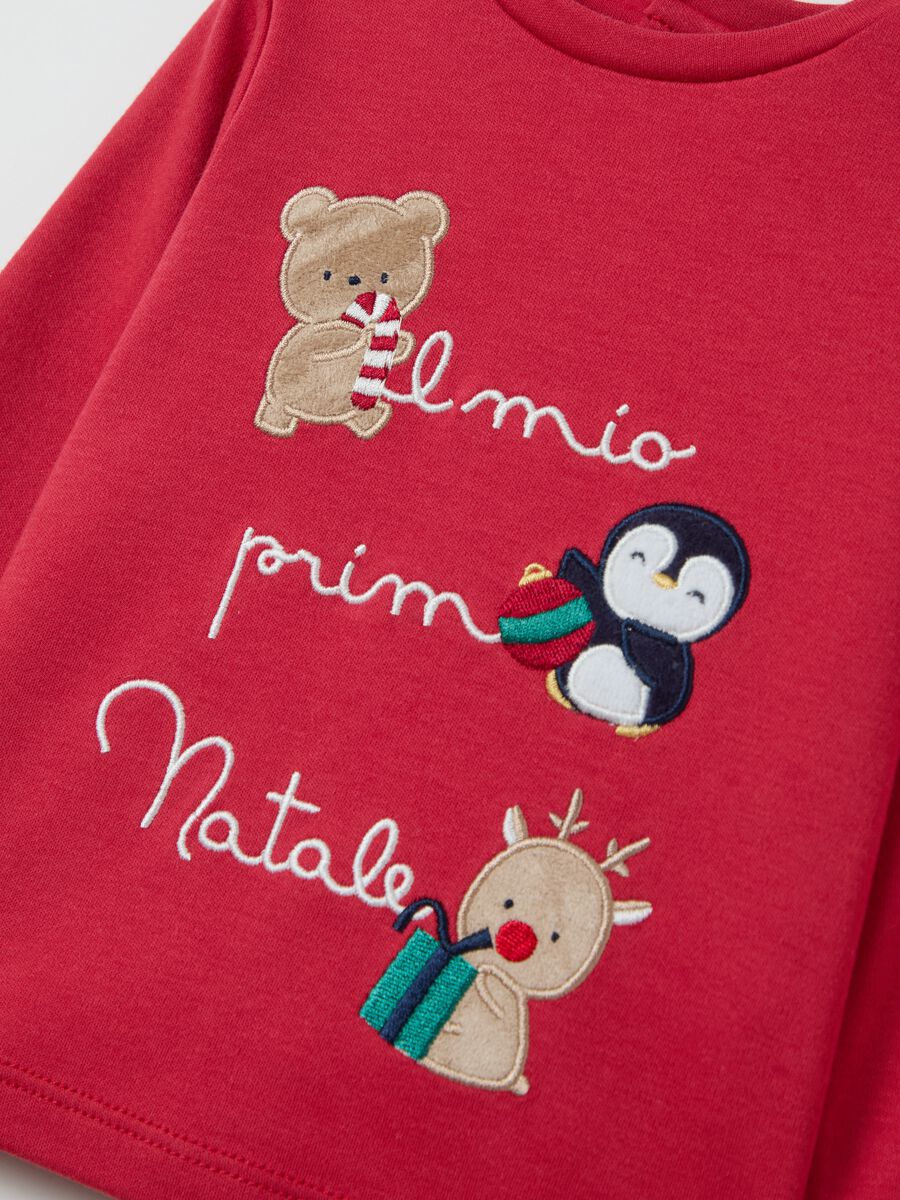 "Il mio primo Natale" T-shirt in organic cotton_2