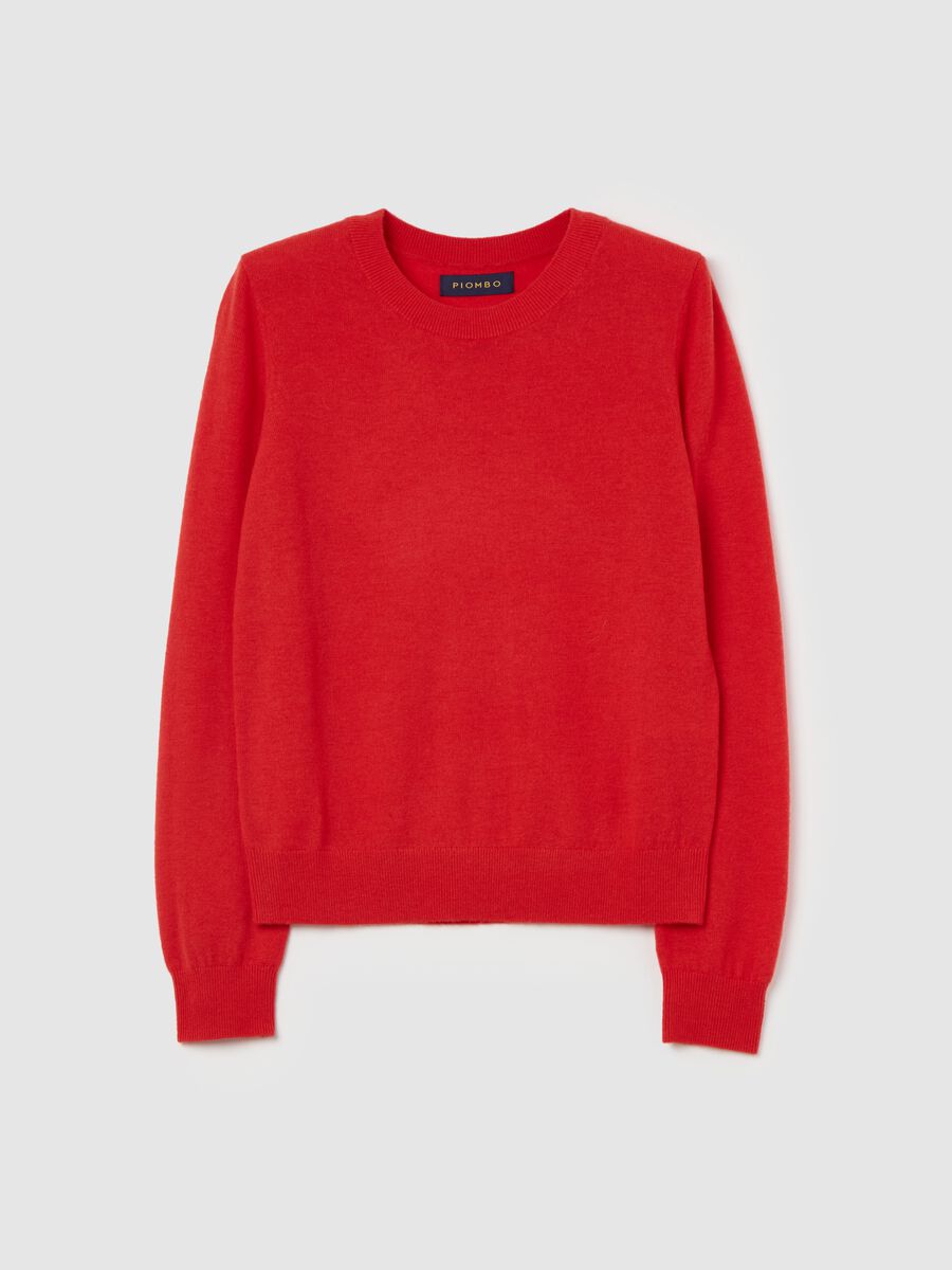 Wool pullover with round neck_4