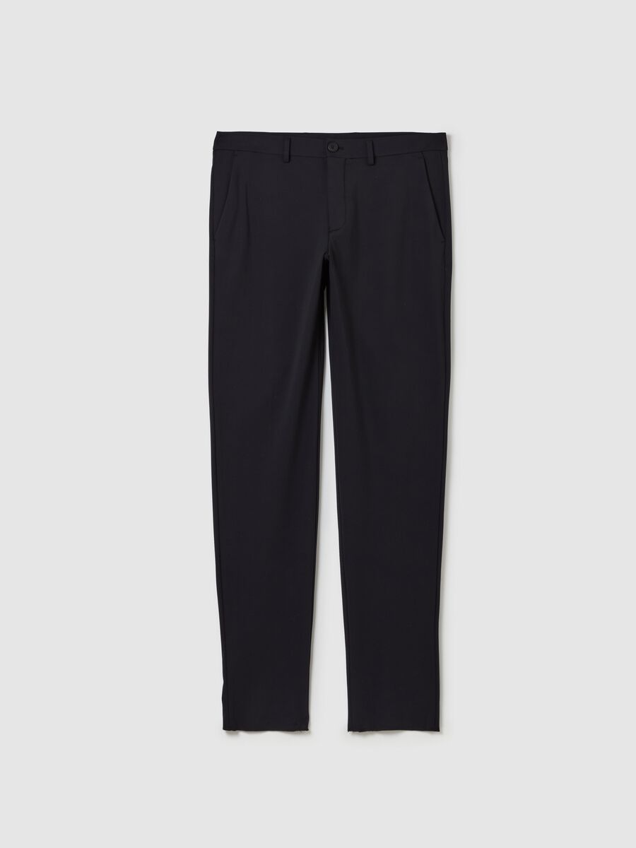 Contemporary chino trousers in technical fabric_4