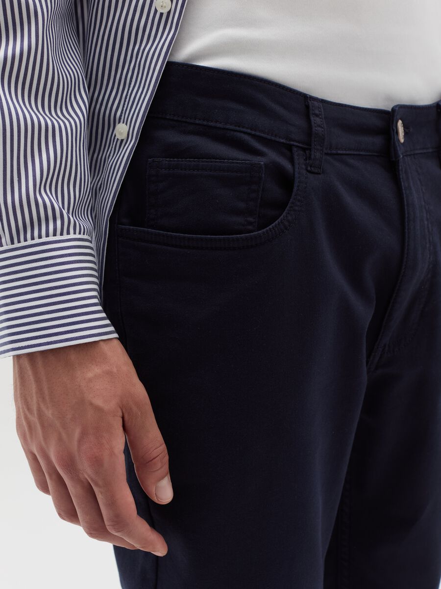 Five-pocket slim-fit trousers_3