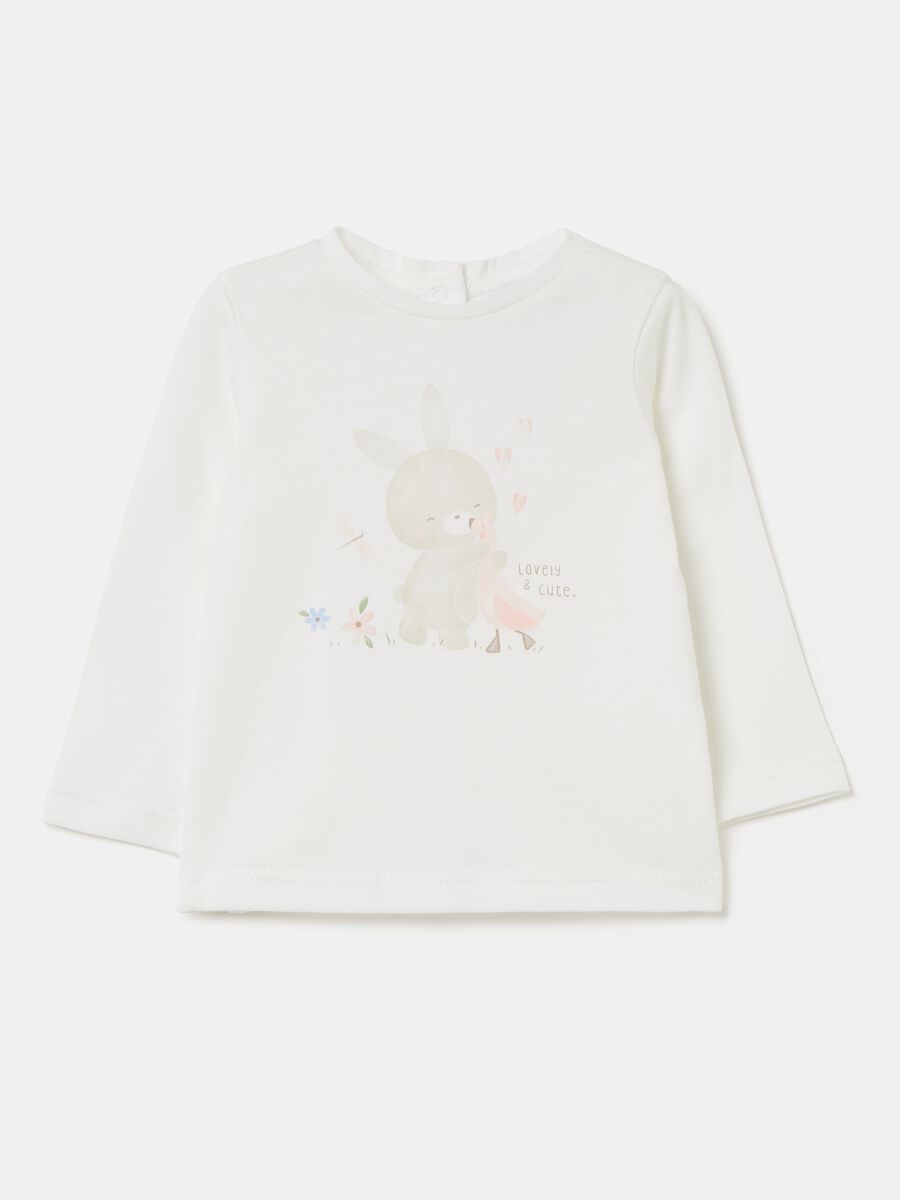 T-shirt with long sleeves and animals print_0