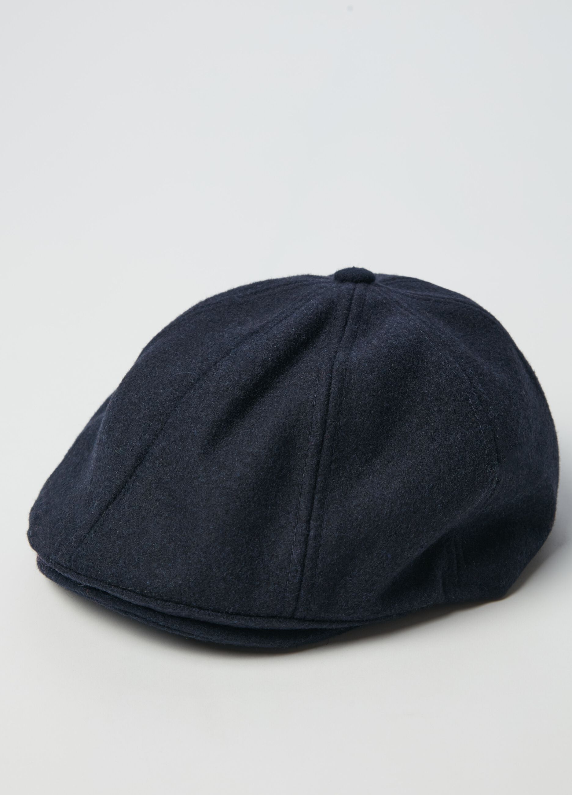 Wool blend flat cap