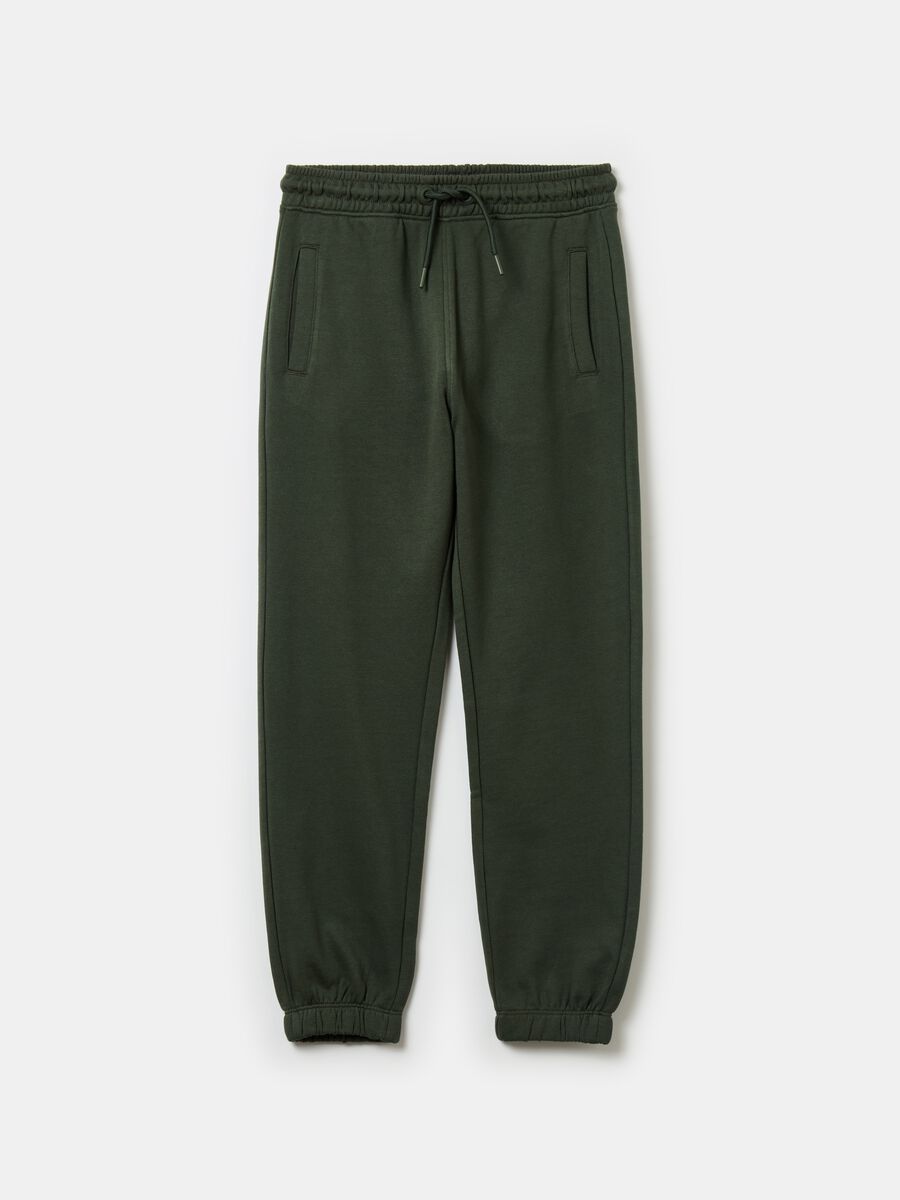 Essential joggers in organic cotton with drawstring_0