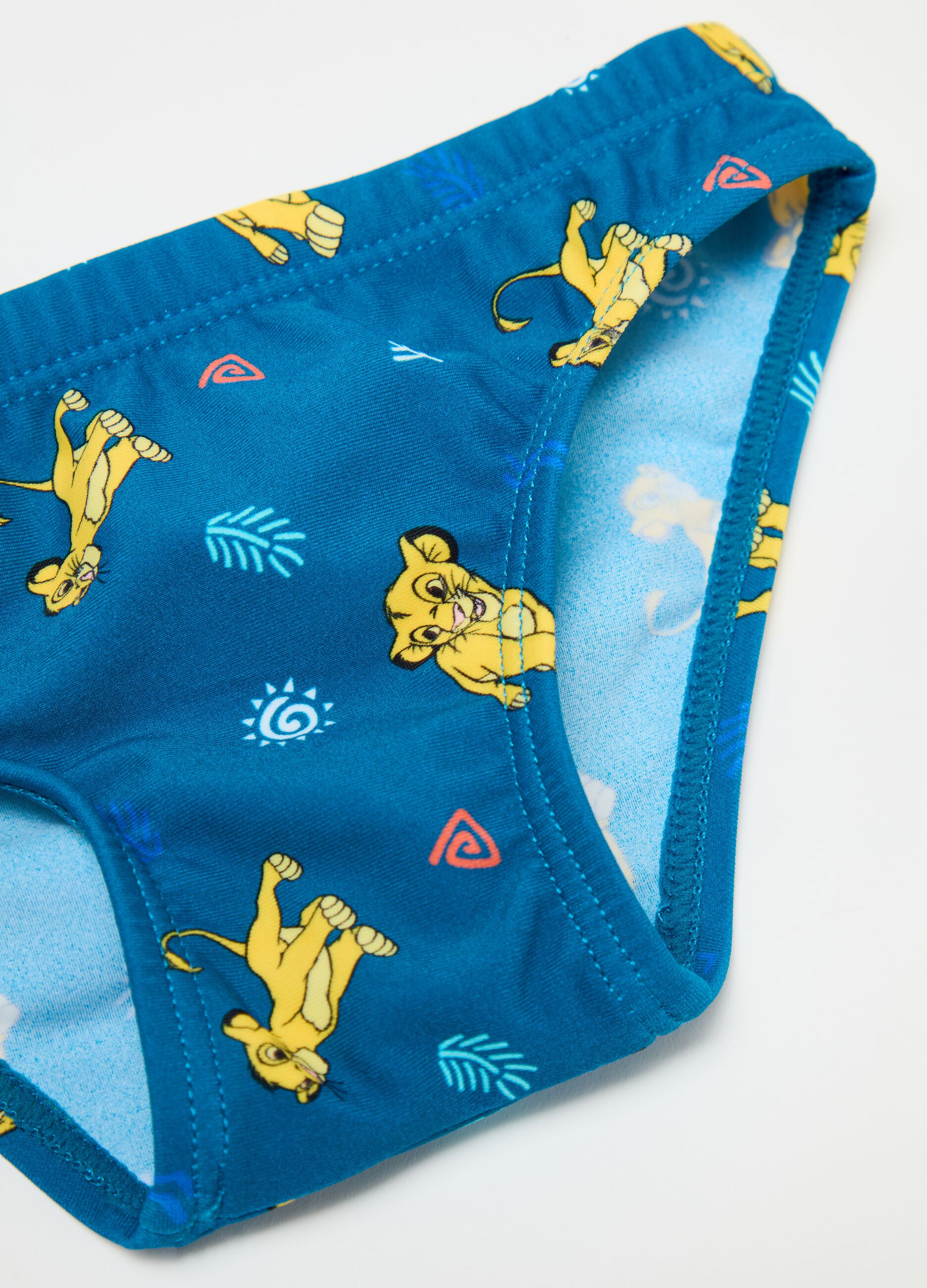 Swim briefs with The Lion King print