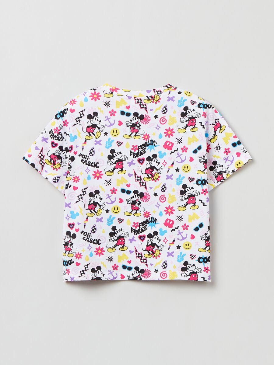 T-shirt crop stampa Disney all-over_1