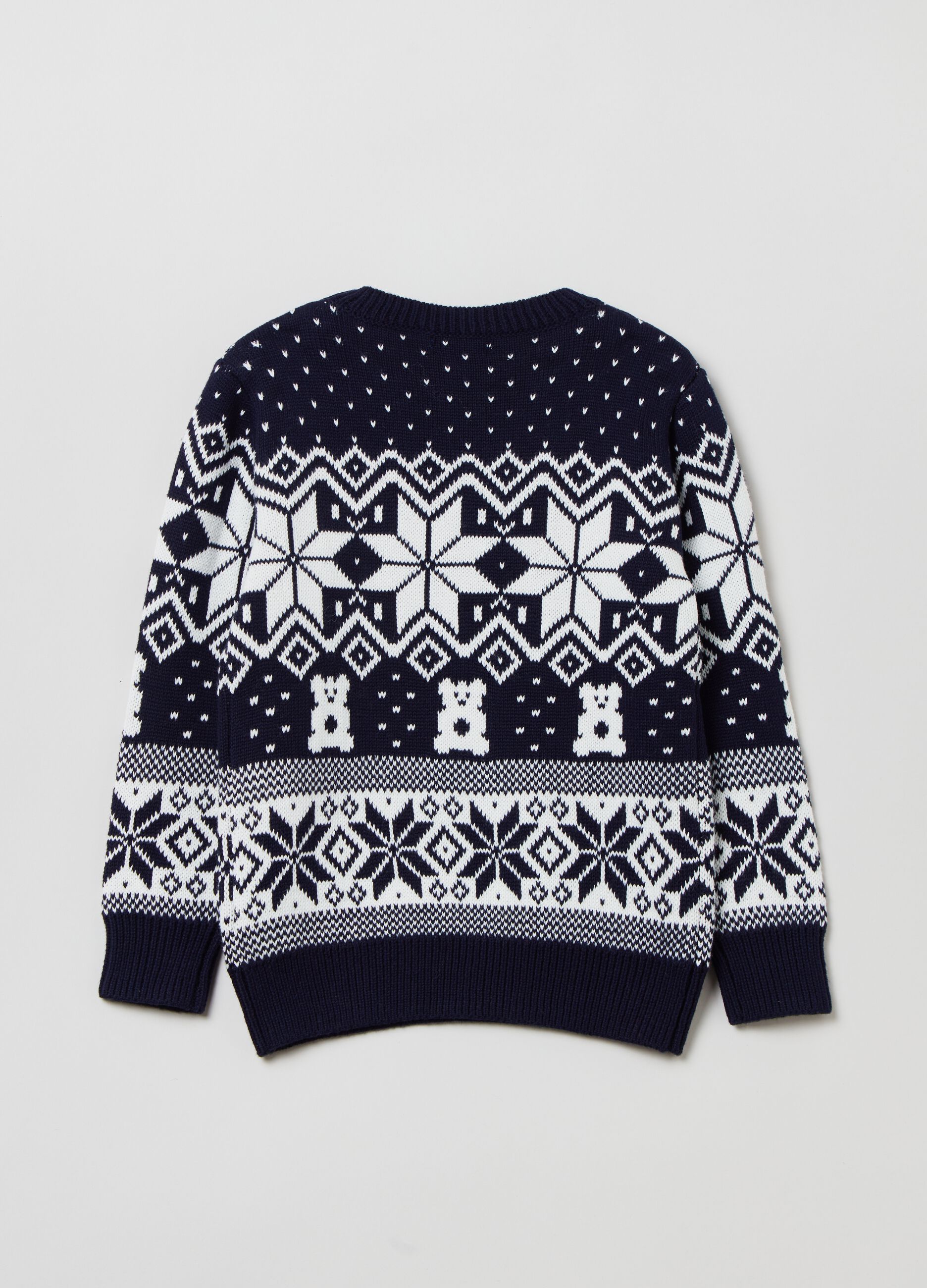 Pullover with Fair Isle design