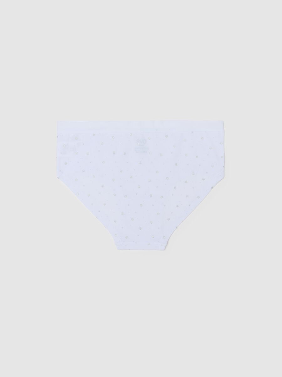 Organic cotton French knickers with glitter_1