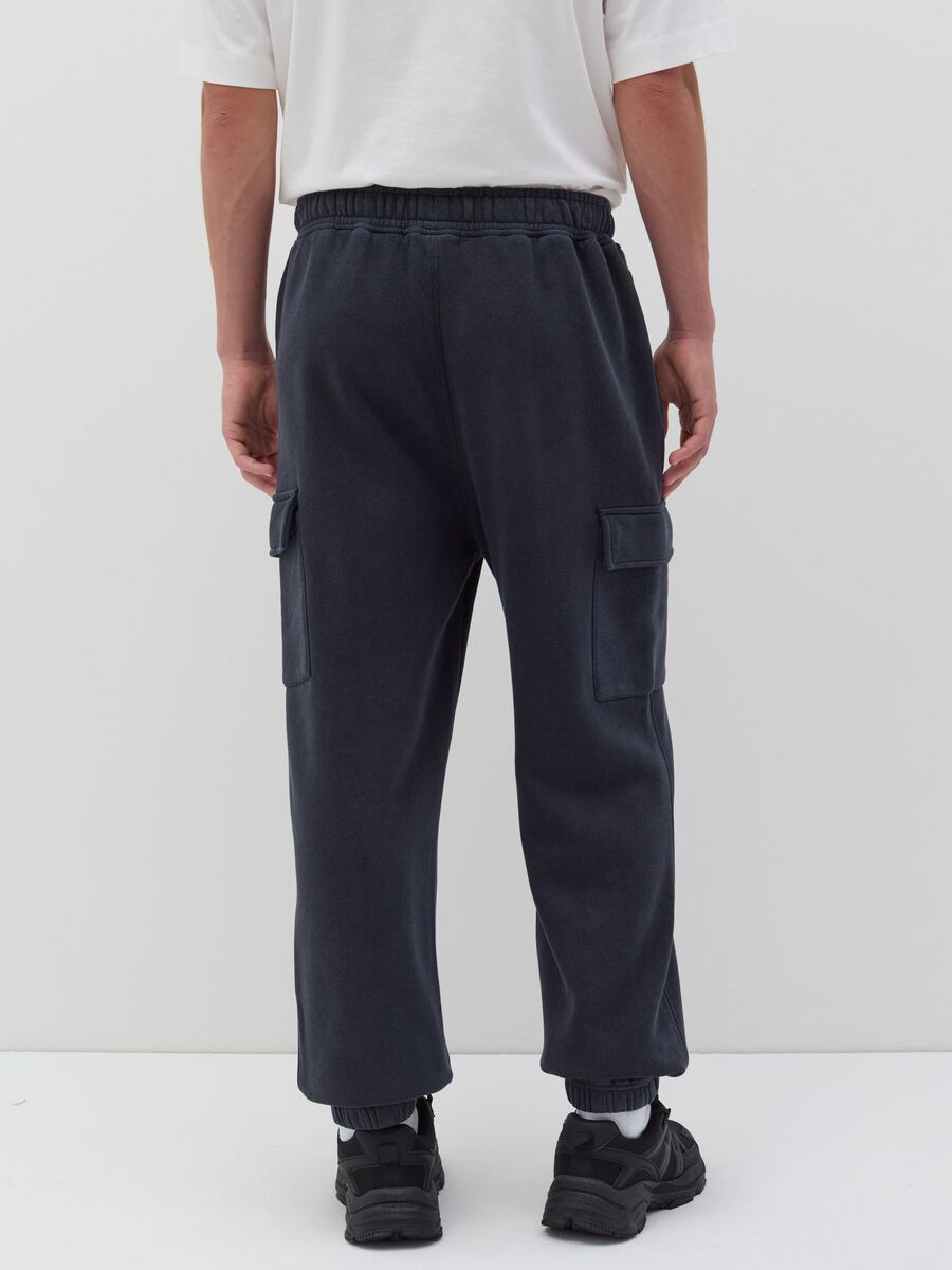 Joggers cargo in felpa_3