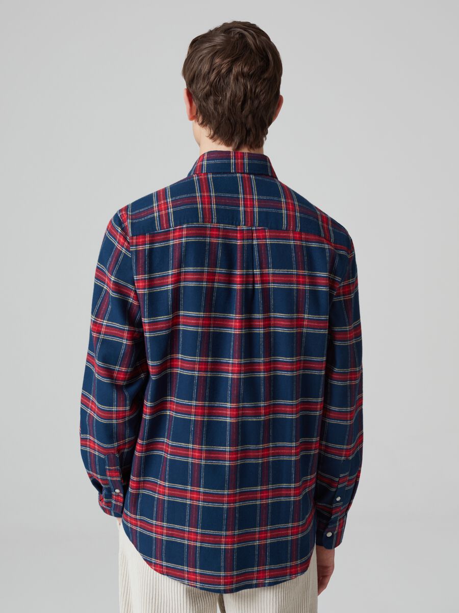 Flannel shirt in check pattern_2