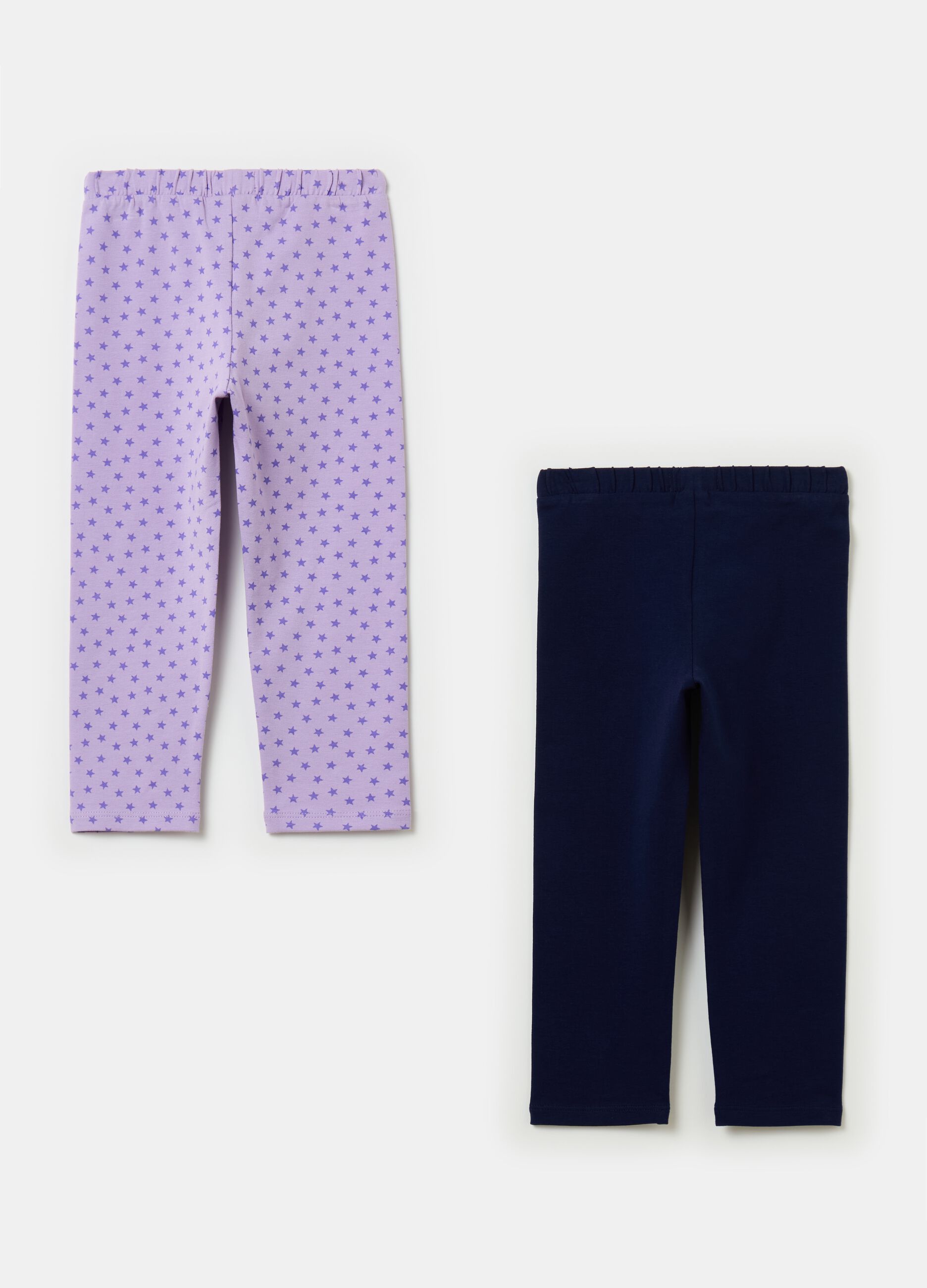 Two-pack leggings in stretch cotton